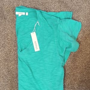 Chicos cotton flutter sleeve tee